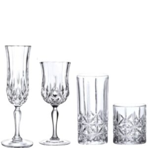 Jogo Taças e Copos Lapidadas  24un Lille