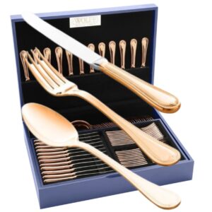 Faqueiro Geneve Rose Aço Inox com Estojo 101pç Wolff