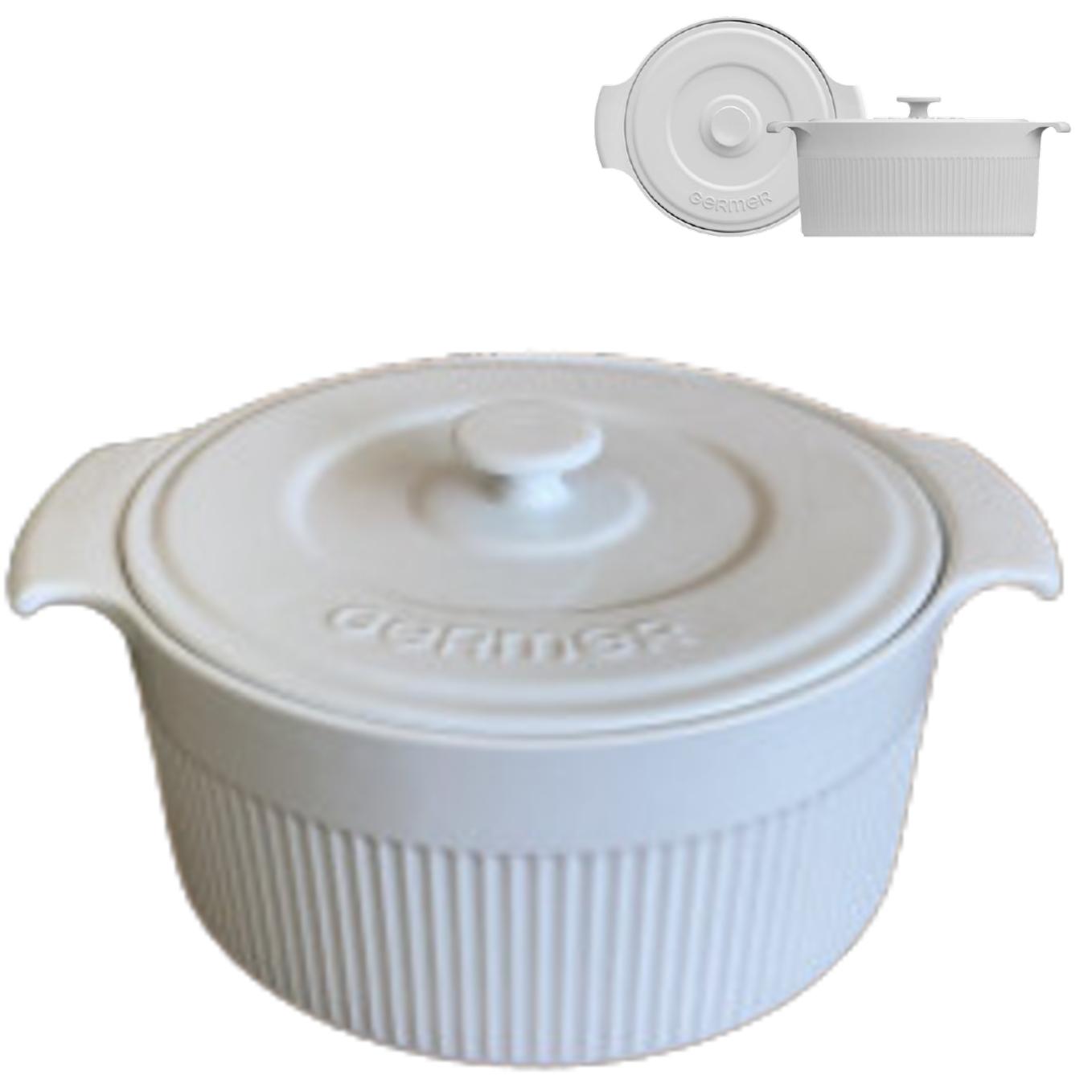 Assadeiras e Travessas Refratarias de Porcelana Branca 4un Germer - Image 3