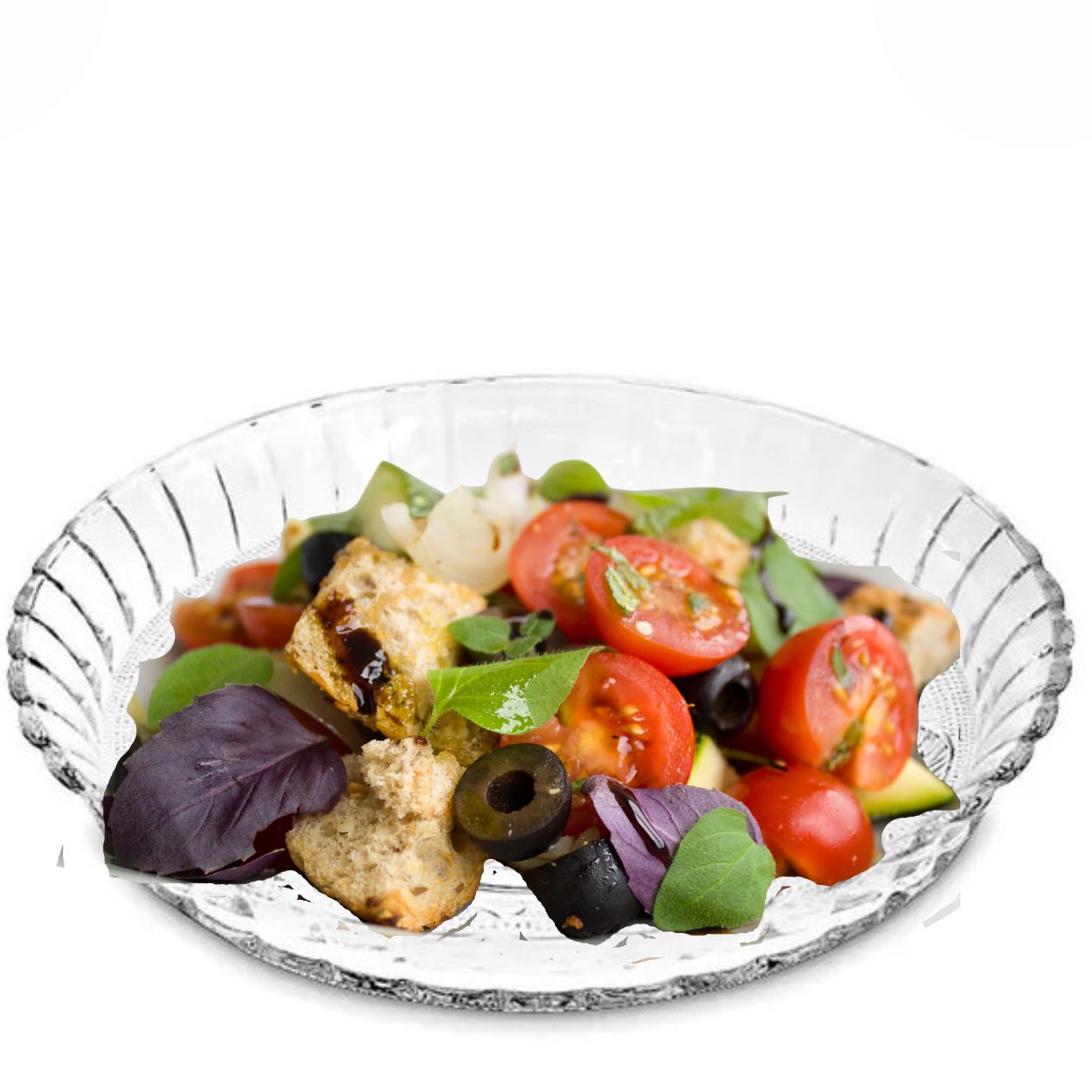 Prato para Pudim Bolo Torta Salada Vidro Decorado 30x6cm - Image 2