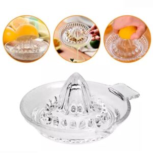 Espremedor de Laranja Limão e Frutas 14x14x6cm de Vidro