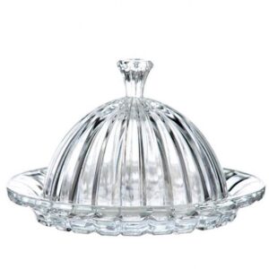 Queijeira Cristal com Tampa Empire 20x13cm Lyor