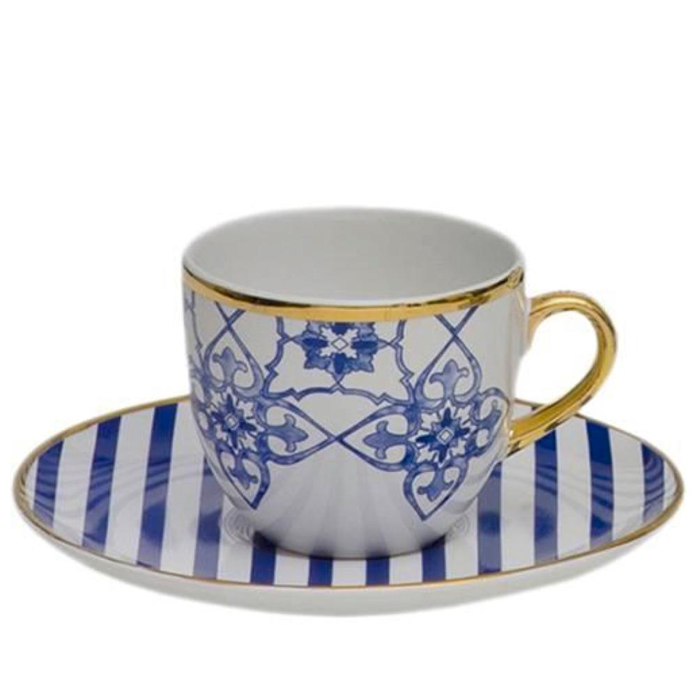 Jogo Xícara para Café Coup Lusitana 75ml 6un Porcelana Oxford