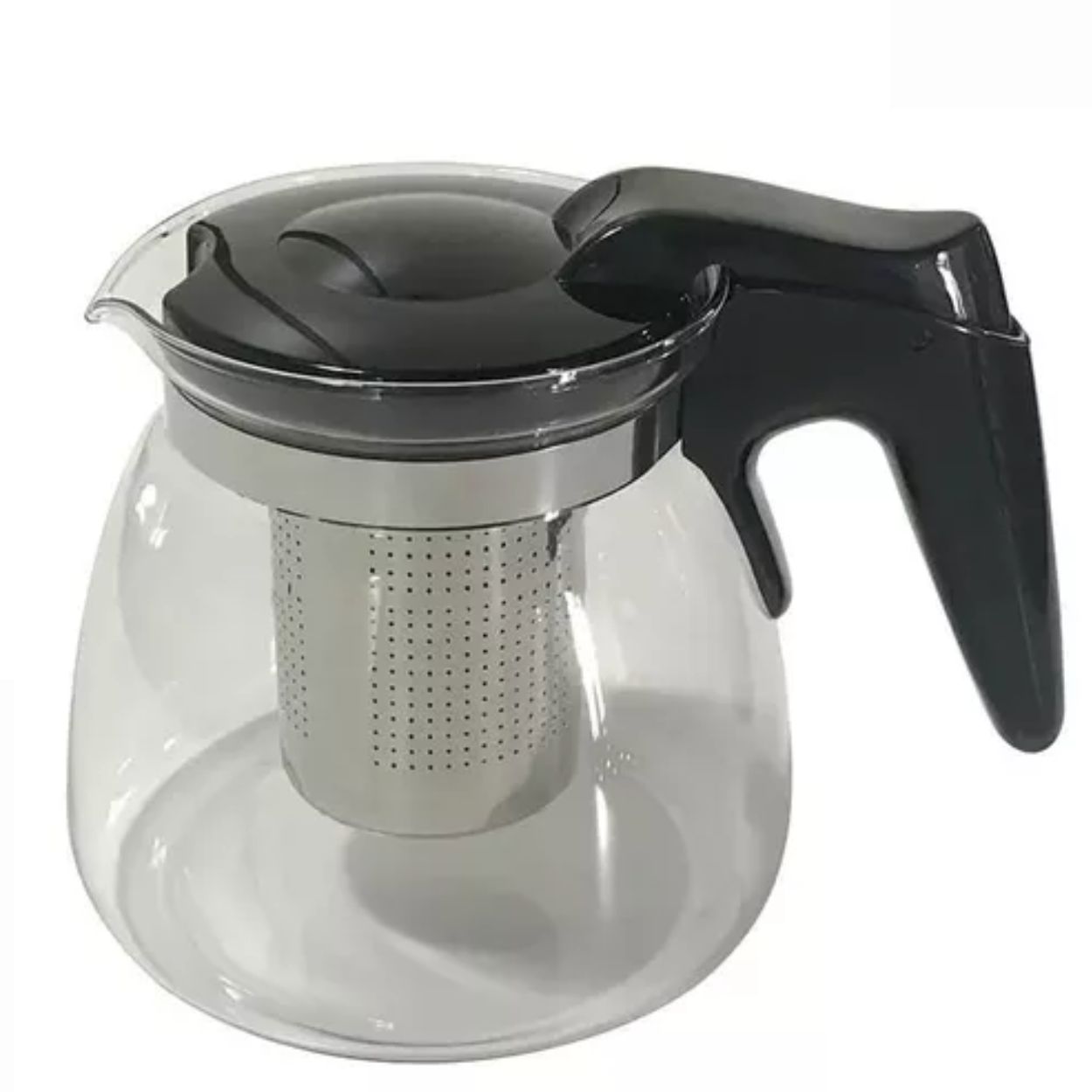 Chaleira de Vidro com Infusor Chá Café Bule 1litro Aço Inox - Image 2
