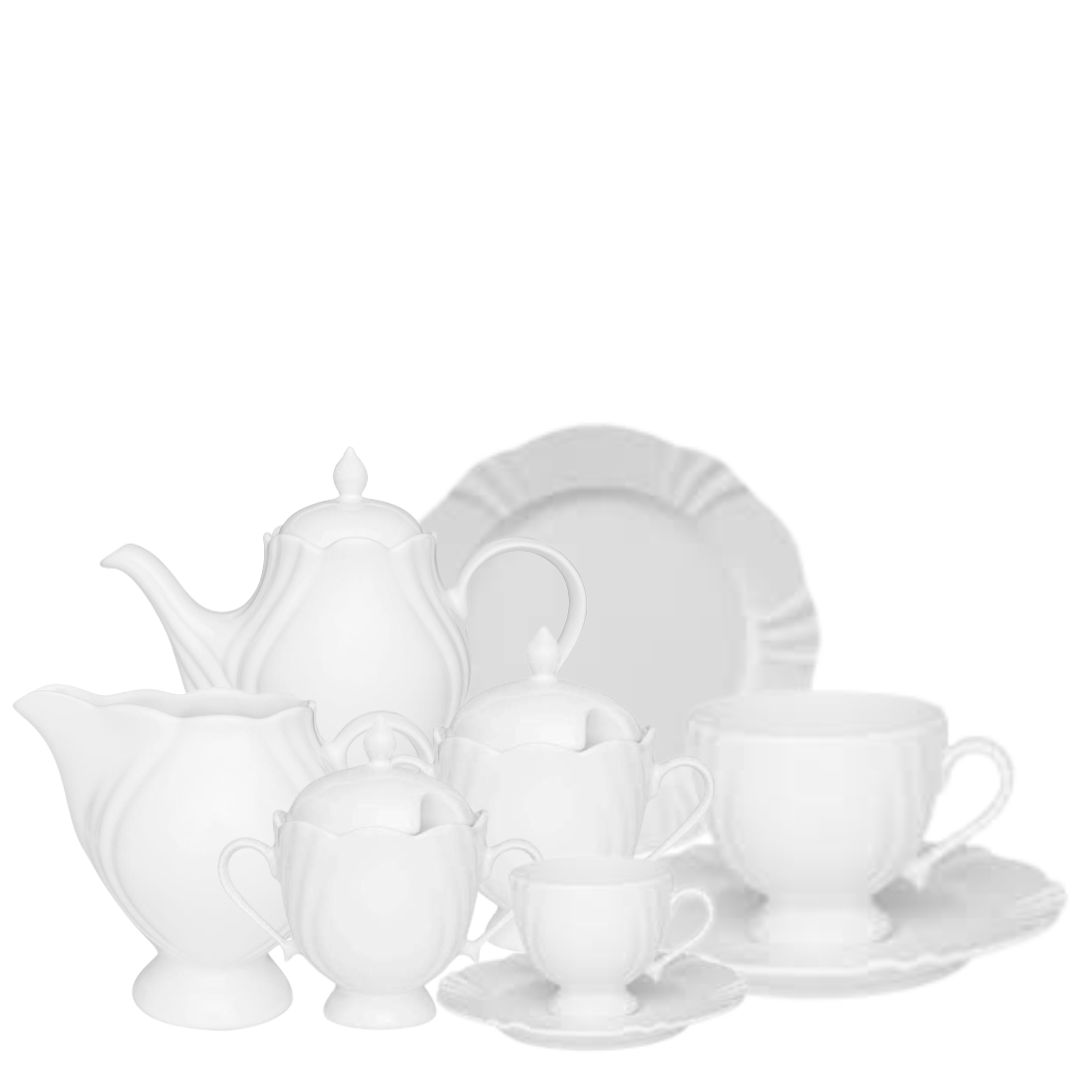 Jogo para Lanche Soleil White 34pç Oxford
