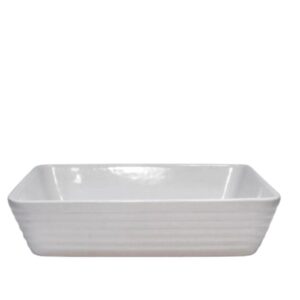 Assadeira, Travessa Refrataria Porcelana Branca 20x15x5cm Linea Lyor