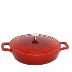 Panela Caçarola Baixa Cook&Chefe Vermelha 28cm Mimo Style