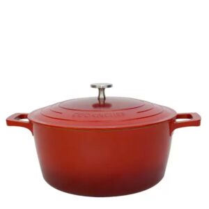 Panela Caçarola Cook&Chefe Cerâmica Indução Vermelha 20cm Mimo Style