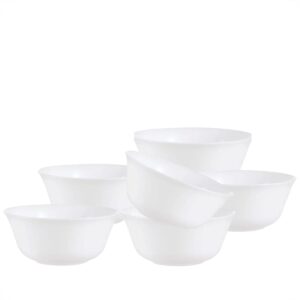 Bowls Saladeirinha 12cm Vidro Everyday Branco 6un Luminarc