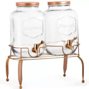 Suqueira Dupla 2x4litros com Suporte Bronze