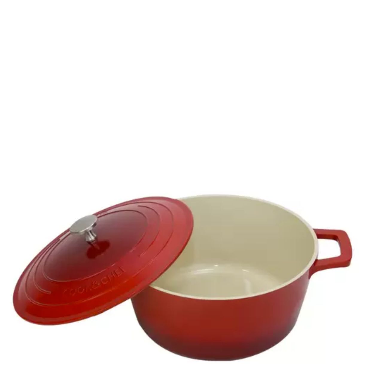 Panela Caçarola Cook&Chefe Cerâmica Indução Vermelha 20cm Mimo Style - Image 2
