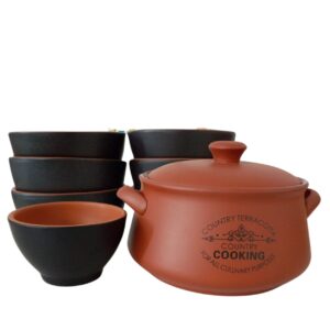 Jogo Sopeira 4,2lt e Bowls 650ml Cerâmica 7pç