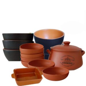 Jogo Sopeira Bowls Tigelas e Travessa Cerâmica 14pç