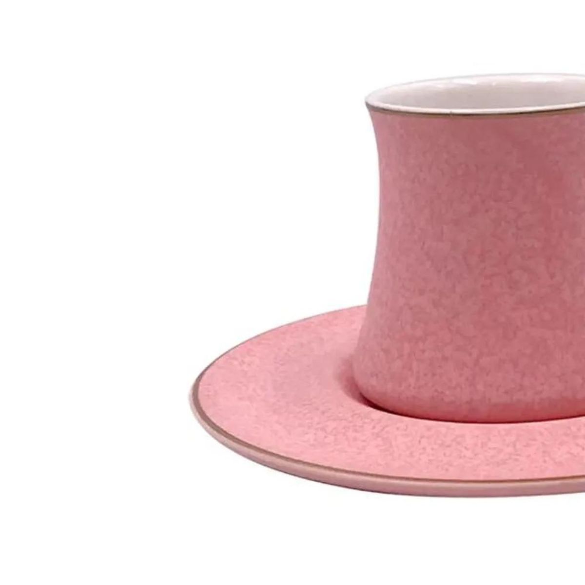 Jogo Xícaras para Café Galet Porcelana New Bone Rosa 80ml 6un L'hermitage - Image 5