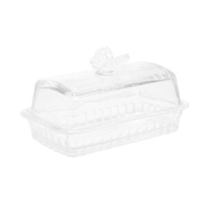 Mantegueira de Vidro Butterfly com Tampa  17x10x10cm Wolff