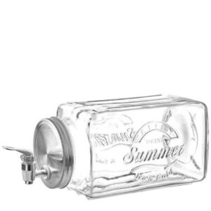 Suqueira Horizontal 3lt Vidro em Relevo Hauskraft