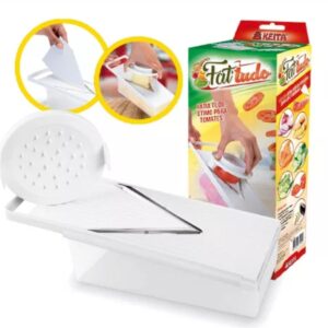 Fatiador de Tomate e Legumes com Recipiente e Lãmina Inox Keita