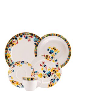 Aparelho de Jantar e Chá 30pçs Étnico Porcelana Schmidt