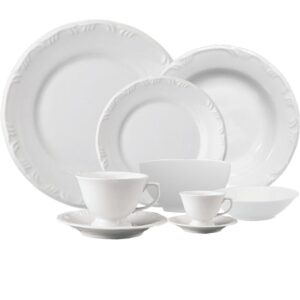 Aparelho de Jantar Pomerode Branco 54pç Porcelana Schmidt