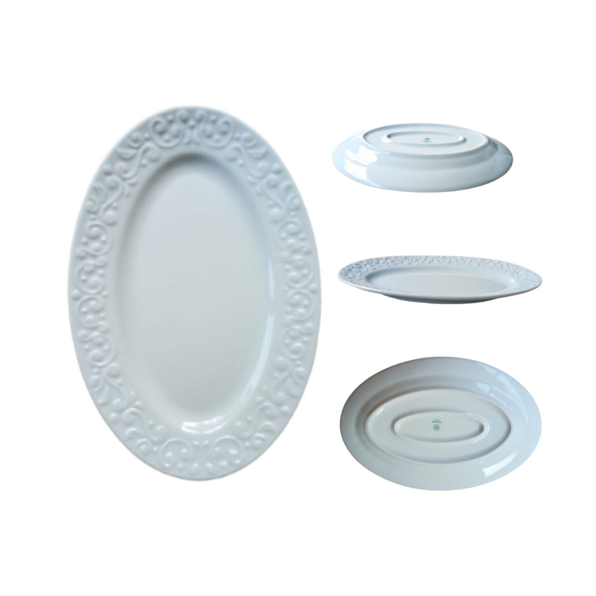 Travessas para Servir Tassel 2un 34,5 e 28cm Porcelana Germer - Image 3