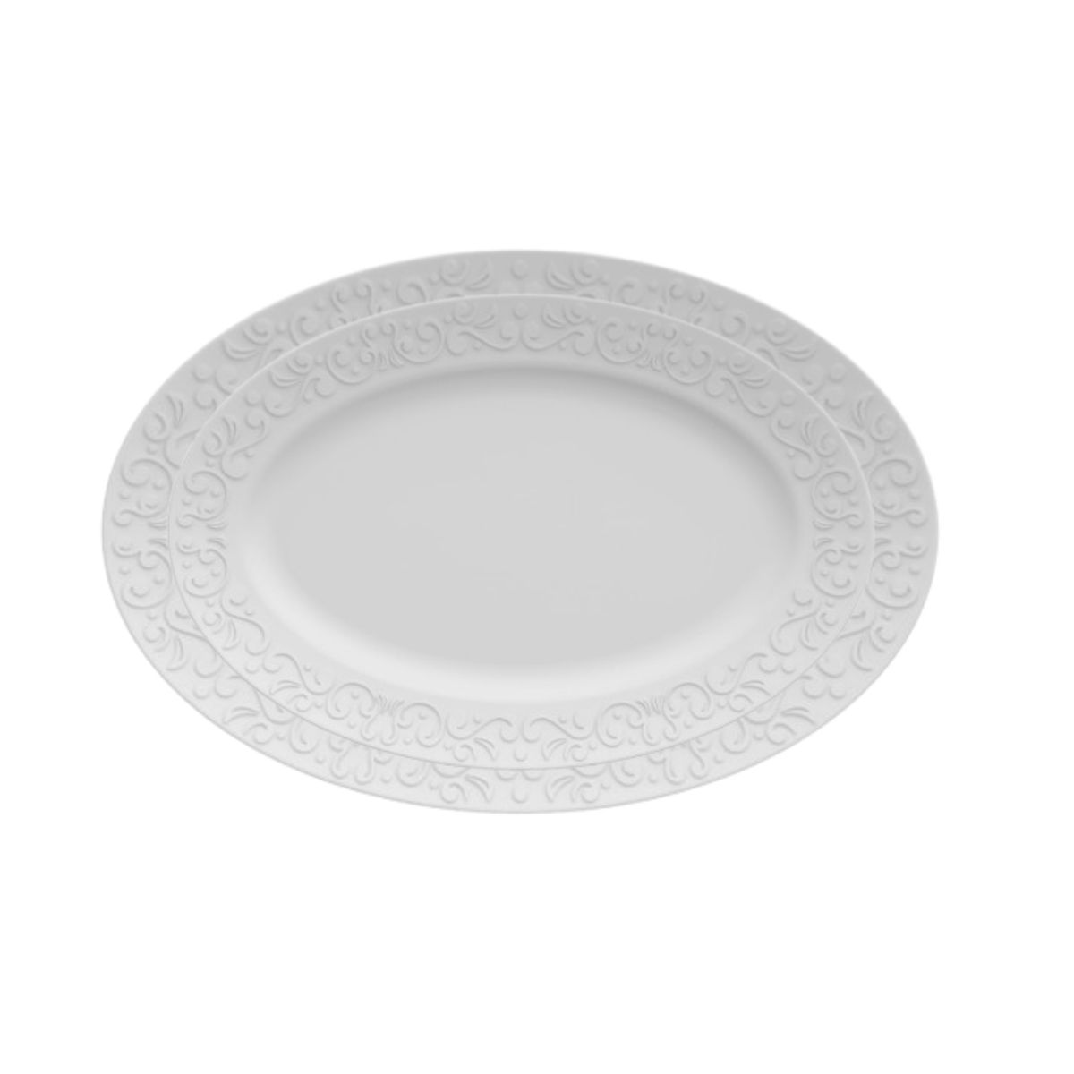 Travessas para Servir Tassel 2un 34,5 e 28cm Porcelana Germer - Image 8