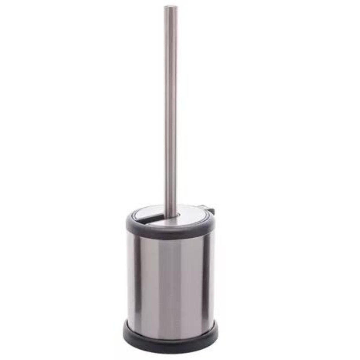 Escova Sanitária de Aço Inox com Suporte e Tampa 11,5x39cm Lyor