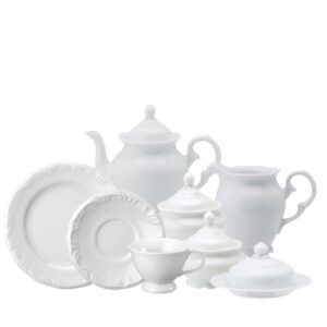 Jogo para Lanche Pomerode 23pç Porcelana Branca Schmidt