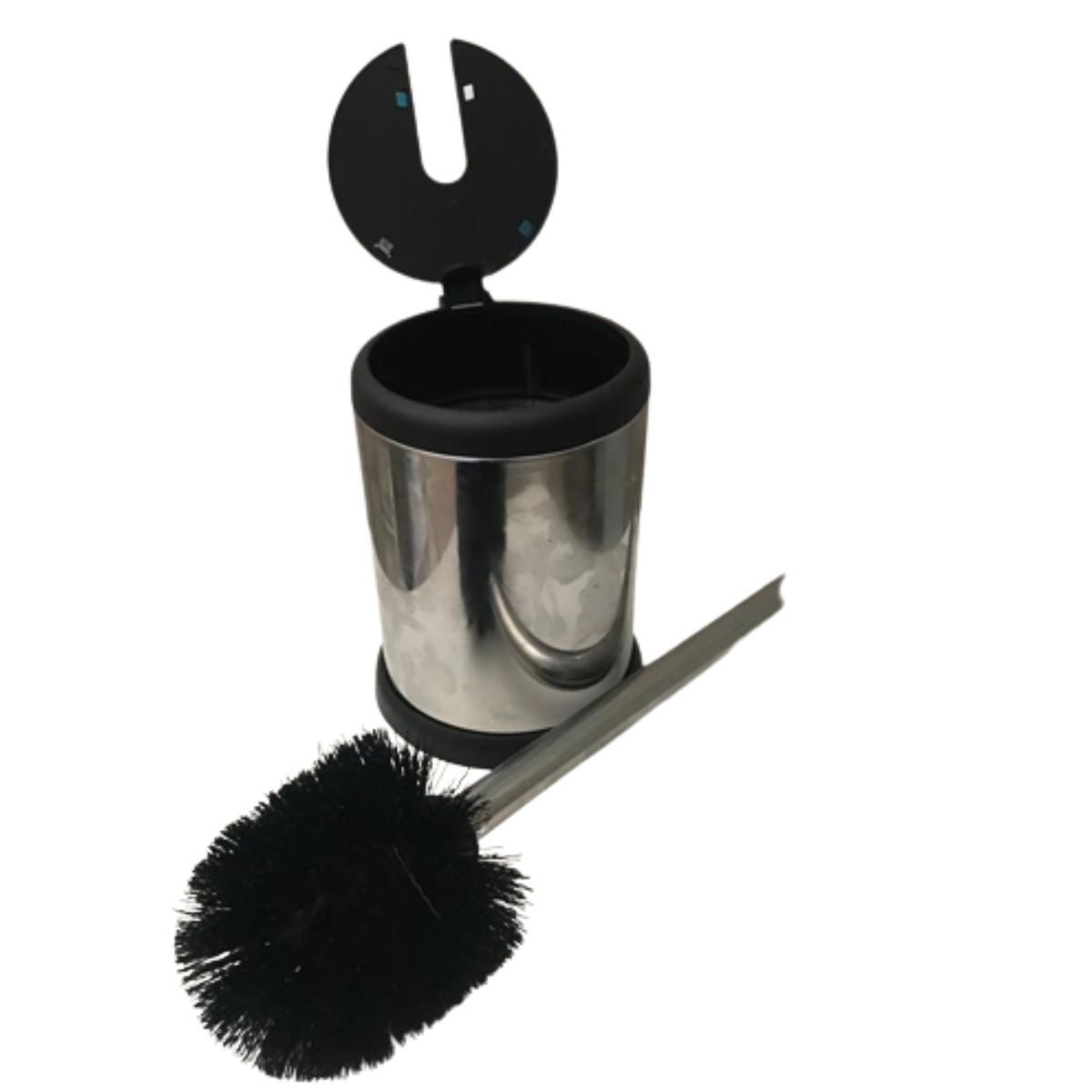 Escova Sanitária de Aço Inox com Suporte e Tampa 11,5x39cm Lyor - Image 3