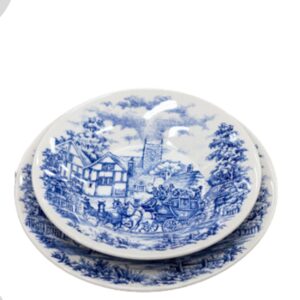 Jogo  Pratos Fundos 22cm Cena Inglesa 6un Oxford