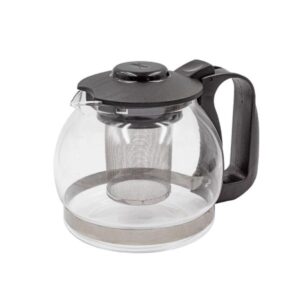 Chaleira Bule Vidro 1,2litros com Infusor para Chá Metal