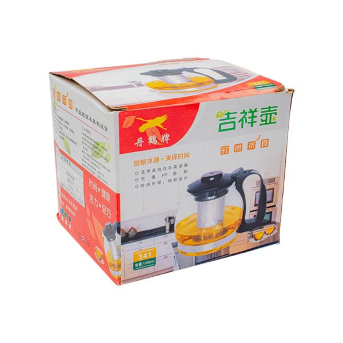 Chaleira Bule Vidro 1,2litros com Infusor para Chá Metal - Image 4