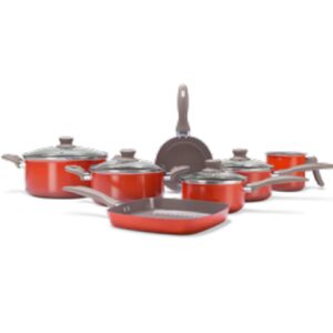 Jogo Panelas 7pcs Ceramica Life Easy Laranja Brinox