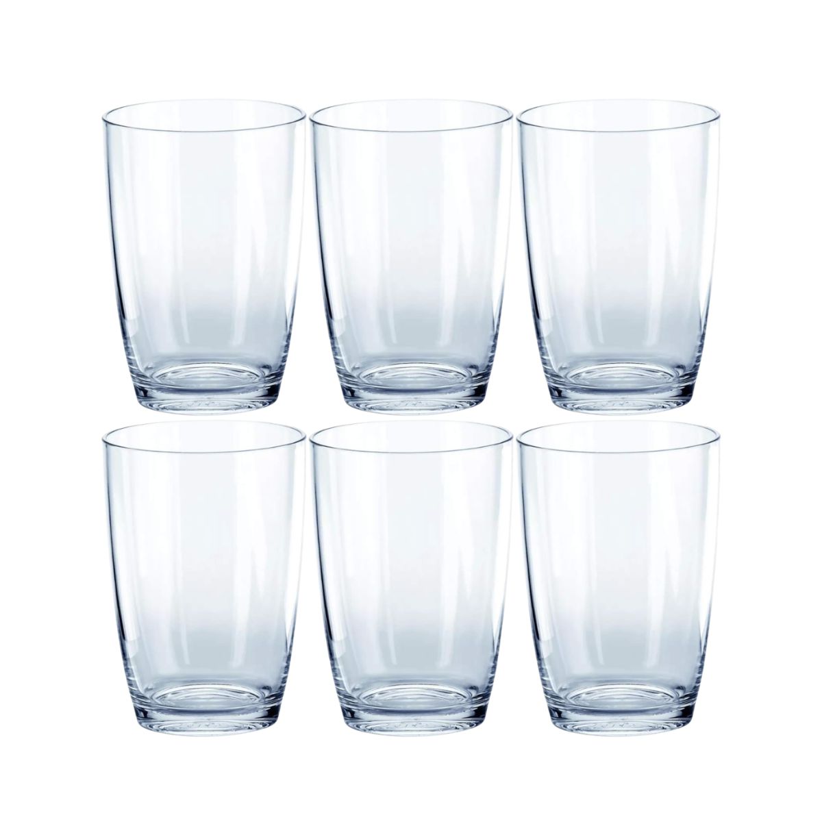 Jogo Copos Acrílico Transparente 300ml 6un Ou - Image 2