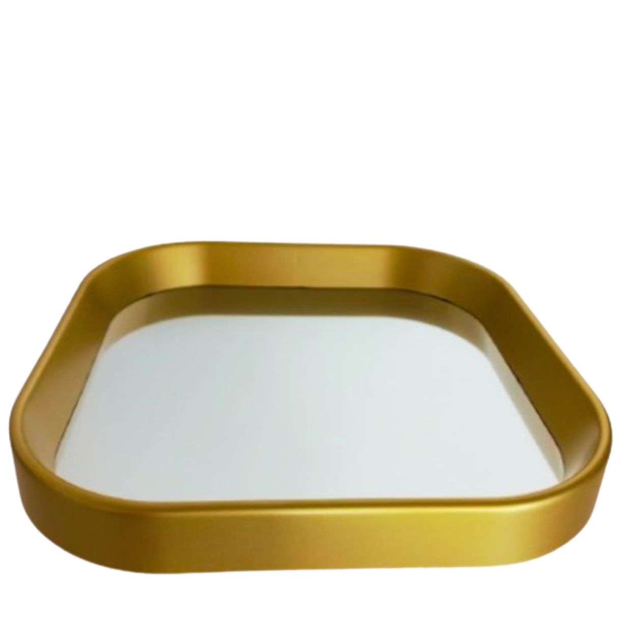 Bandeja ou Espelho Plástico 1un 25x25cm Dupla Utilidade