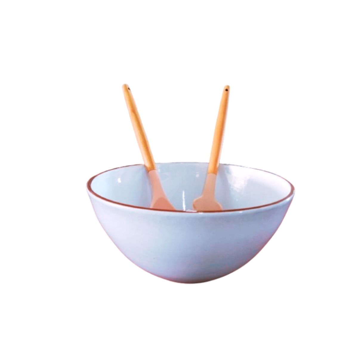 Bowl Tigela Saladeira Grande Cerâmica 2,8L 24,5X12cm - Image 4