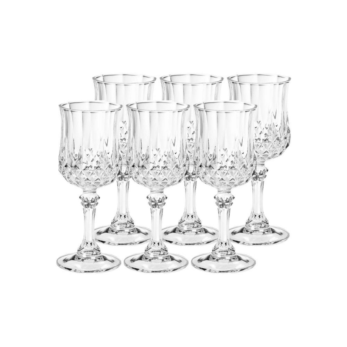 Jogo de Taças Lapidadas para Agua 250ml 6un Cristal D'arques - Image 3