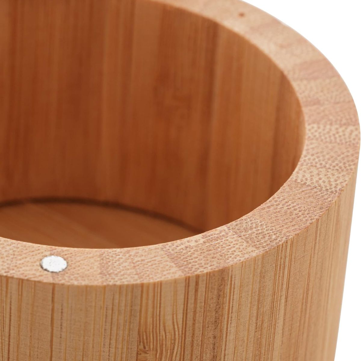 Saleiro ou Pote Redondo Bambu com Tampa 9x9x6cm - Image 4