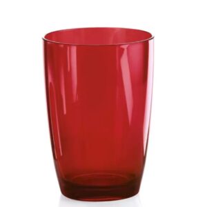 Jogo Copos Acrílico Vermelho 300ml 6un Yoi