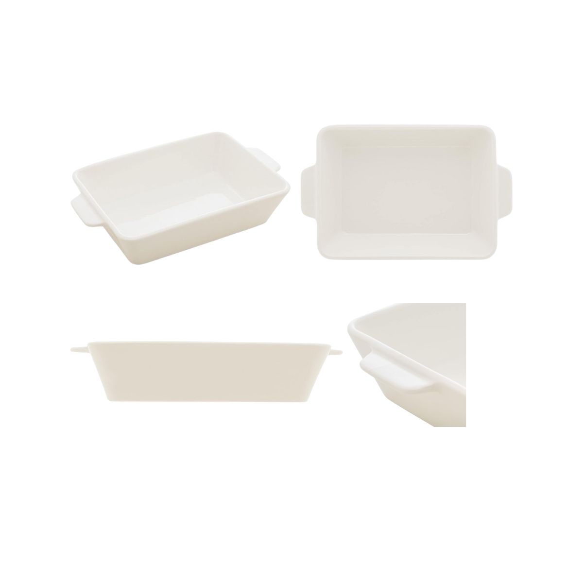 Travessa Refratária 1un Porcelana com Alça 28x16,5x5cm Lyor - Image 7