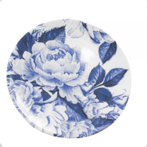 Prato Sobremesa Floral Azul 20cm 6un Cim Toys