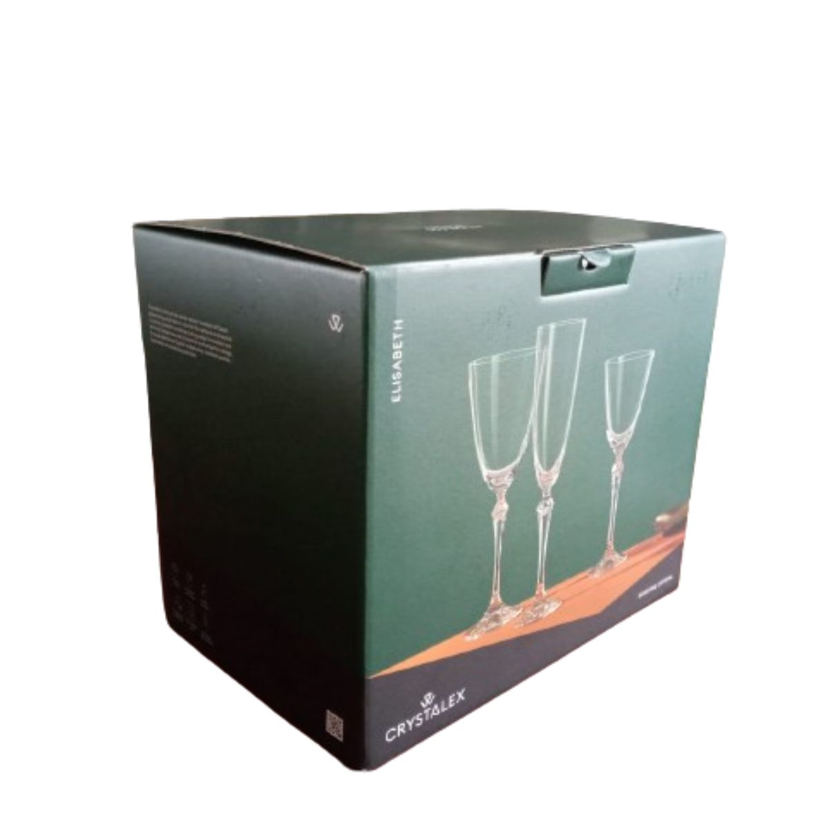 Jogo Taças Cristal Friso Dourado e Decorada para Champanhe 220ml 6un Bohemia - Image 3
