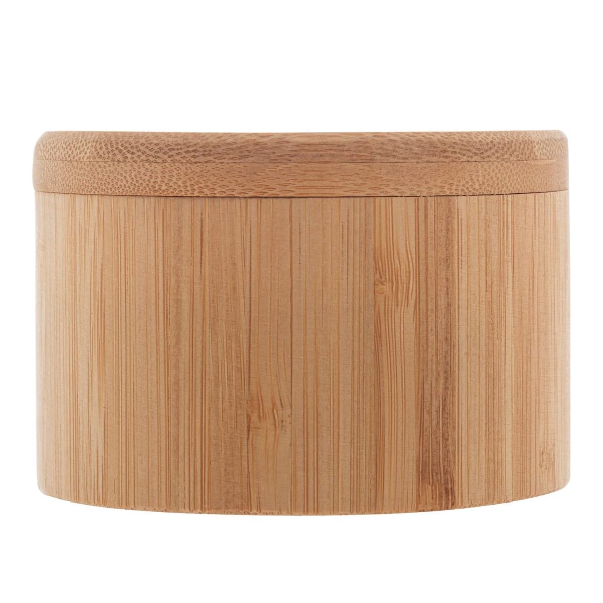 Saleiro ou Pote Redondo Bambu com Tampa 9x9x6cm - Image 2