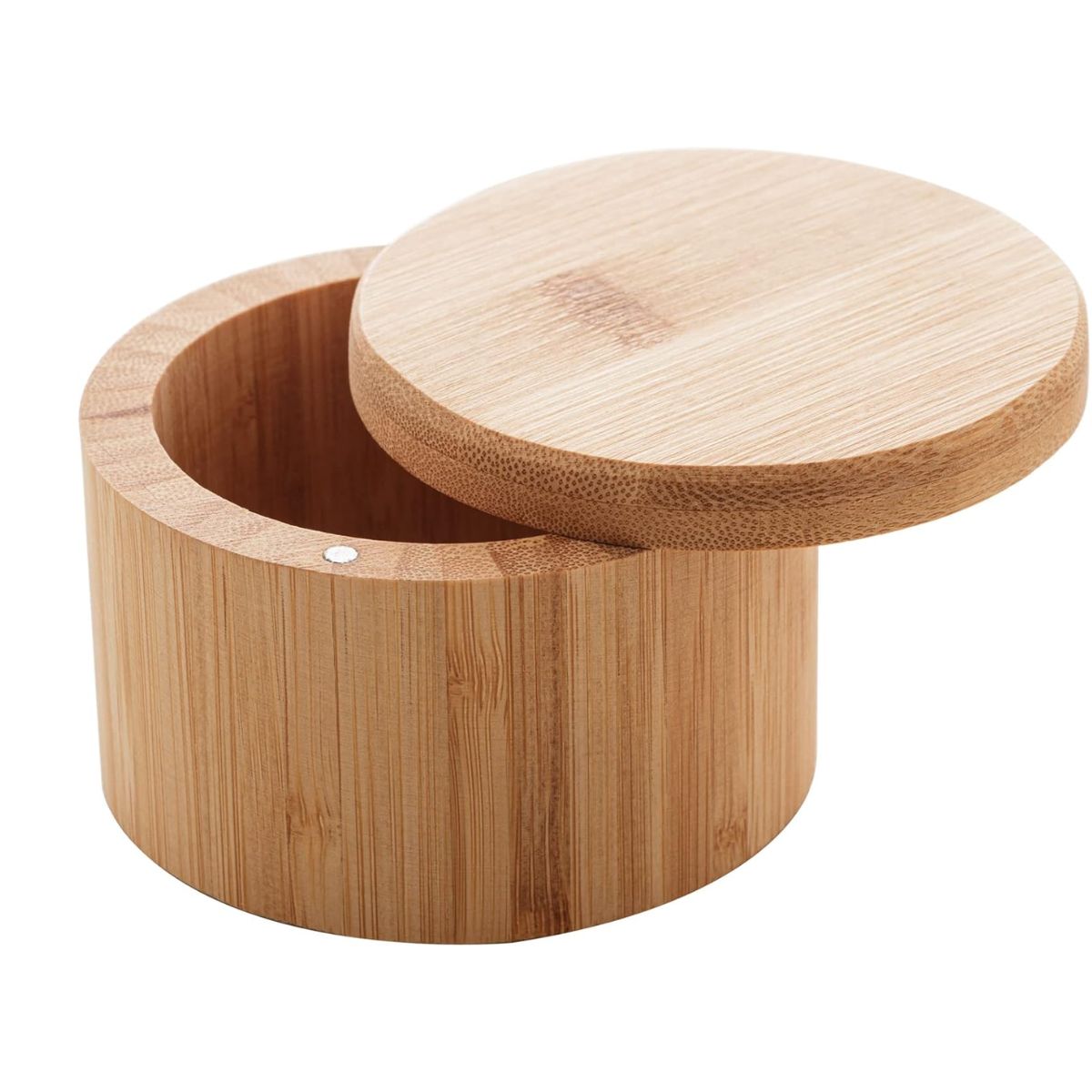 Saleiro ou Pote Redondo Bambu com Tampa 9x9x6cm - Image 3