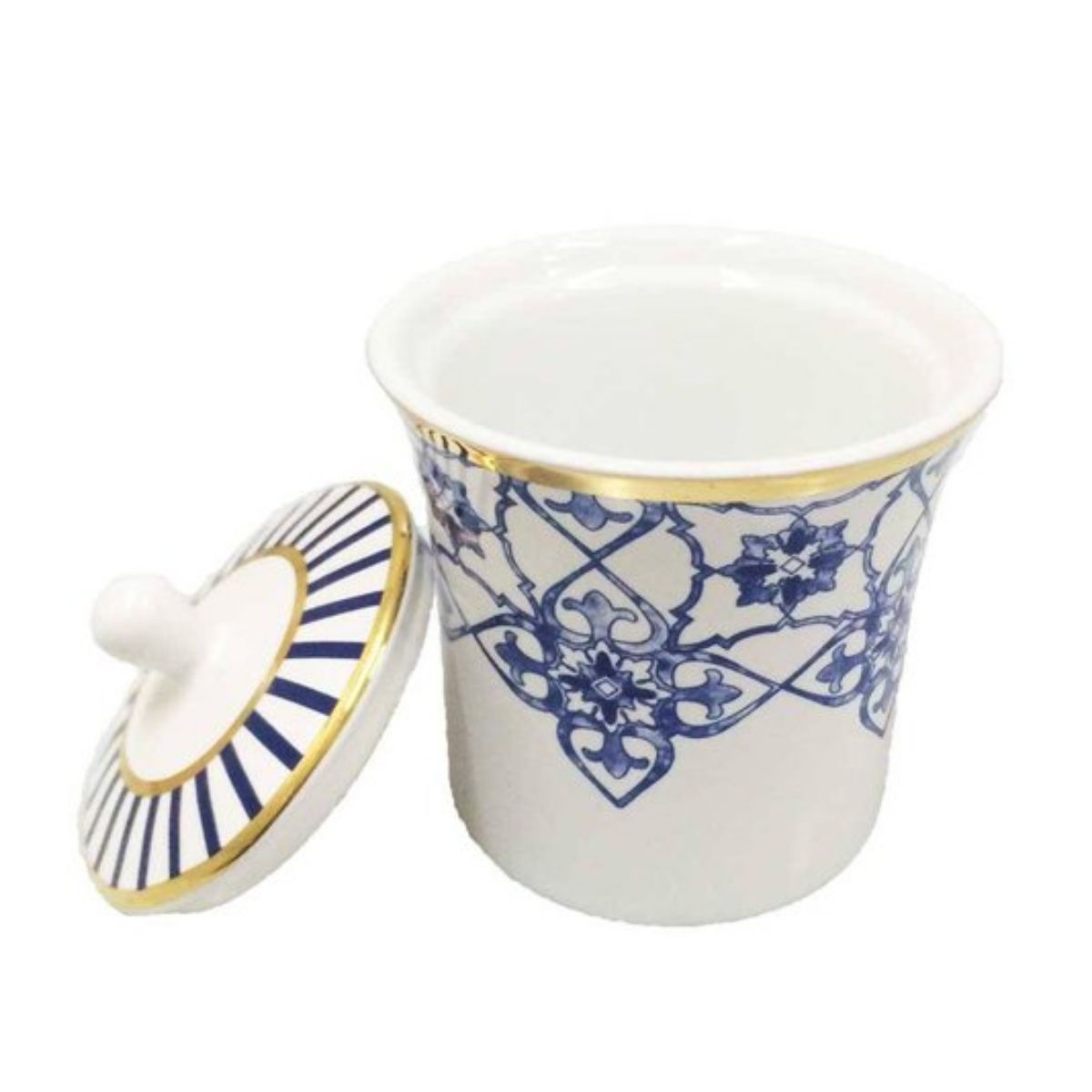 Bule, Leiteira e Açucareiro Coup Lusitana 3pç Porcelana Oxford - Image 5