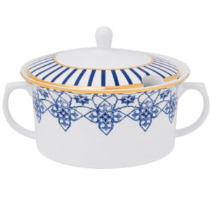 Sopeira com Tampa 2Lt Coup Lusitana Porcelana Oxford