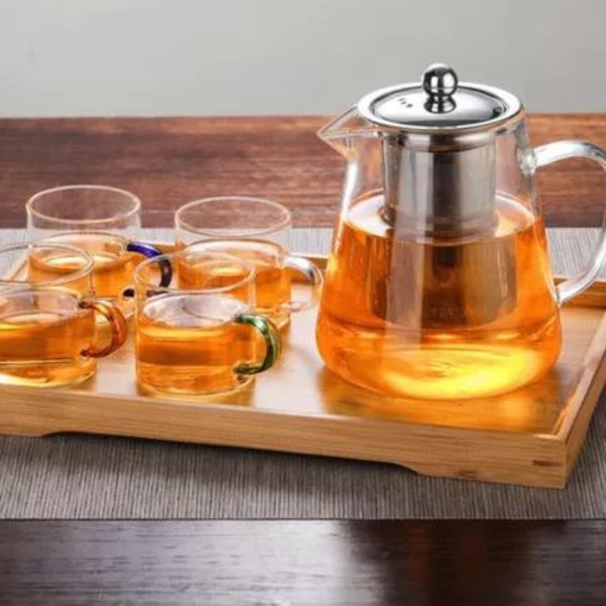 Chaleira Bule Vidro Com Infusor Vai Direto Ao Fogo 750ml - Image 5