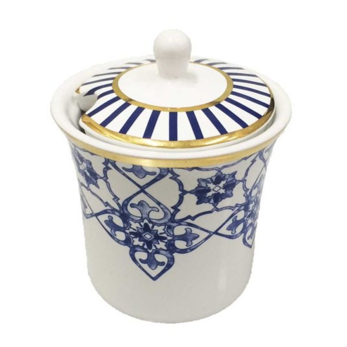 Bule, Leiteira e Açucareiro Coup Lusitana 3pç Porcelana Oxford - Image 4