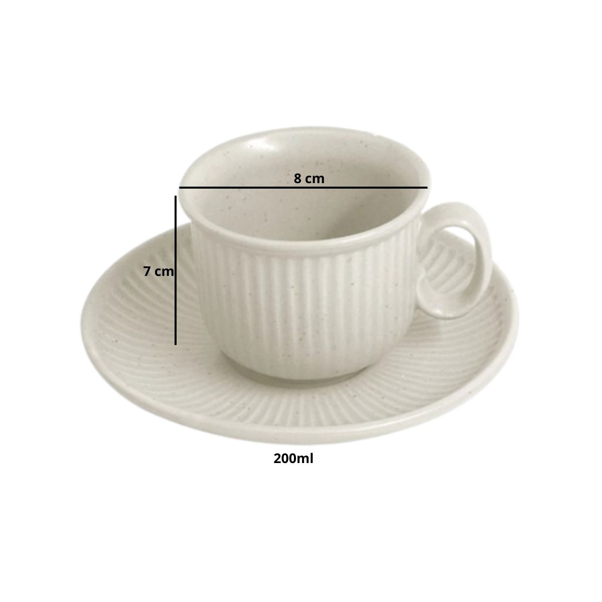Xícara para Chá Of White 200ml Wellig - Image 6