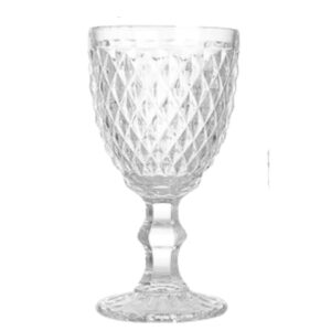 Taça de Acrílico Bico de Abacaxi Transparente 6un 330ml