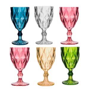 Taça de Acrílico 330ml para Água,Vinho 6un Diamond